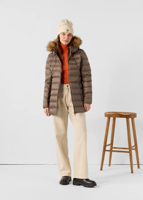 DOUDOUNE MI-LONGUE GRAND FROID PERLE